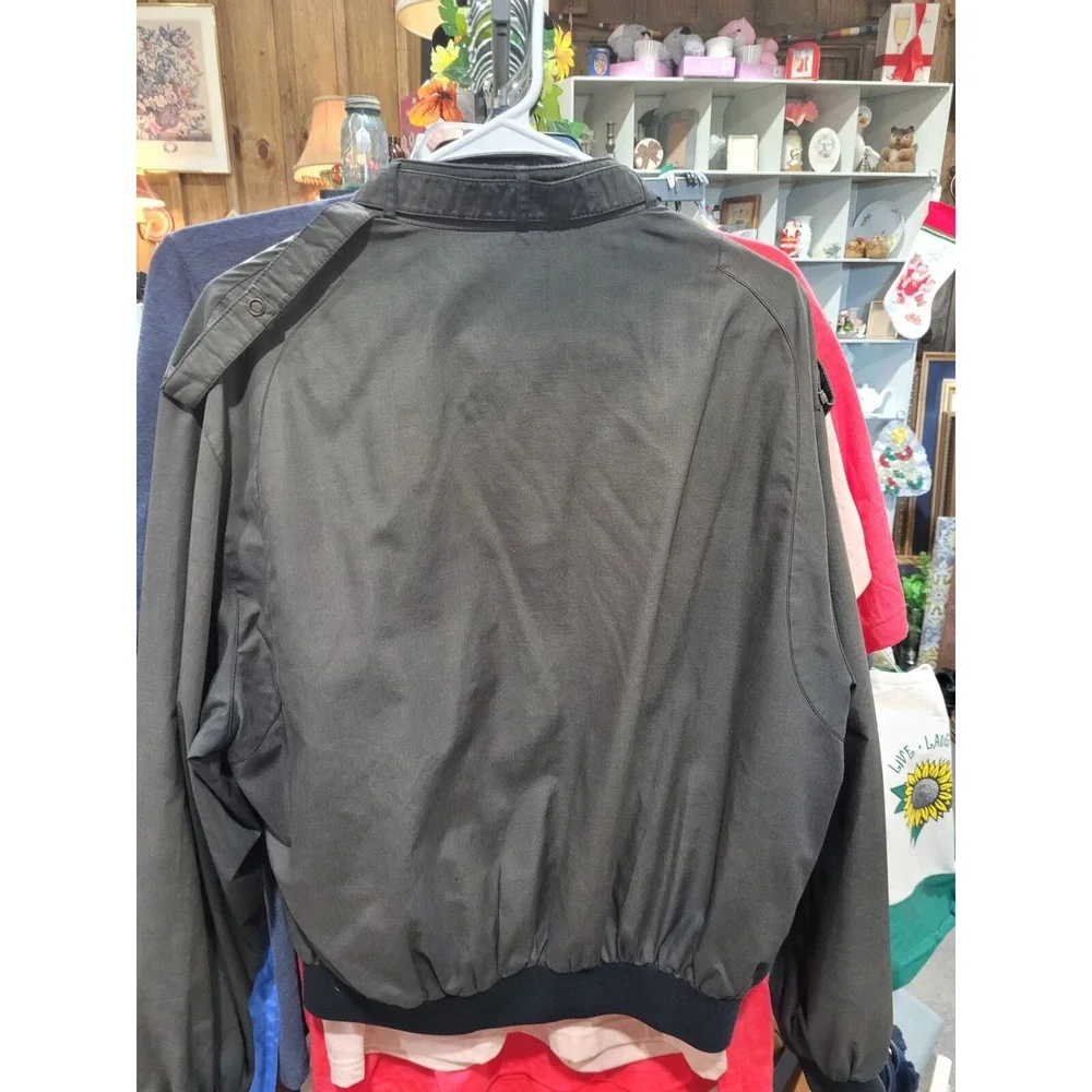 1980s Black Members Only Full Zip up Jacket
